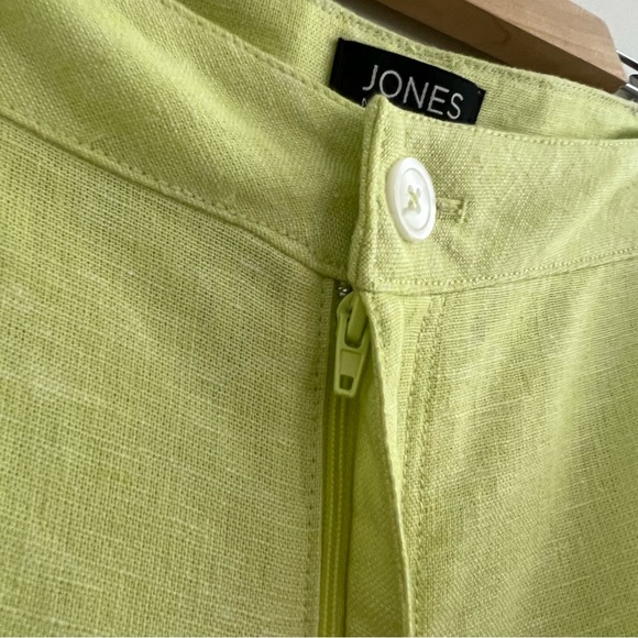 Jones New York NWT Light Green Linen Blend Lagenlook Trousers Pants - Picture 7 of 11
